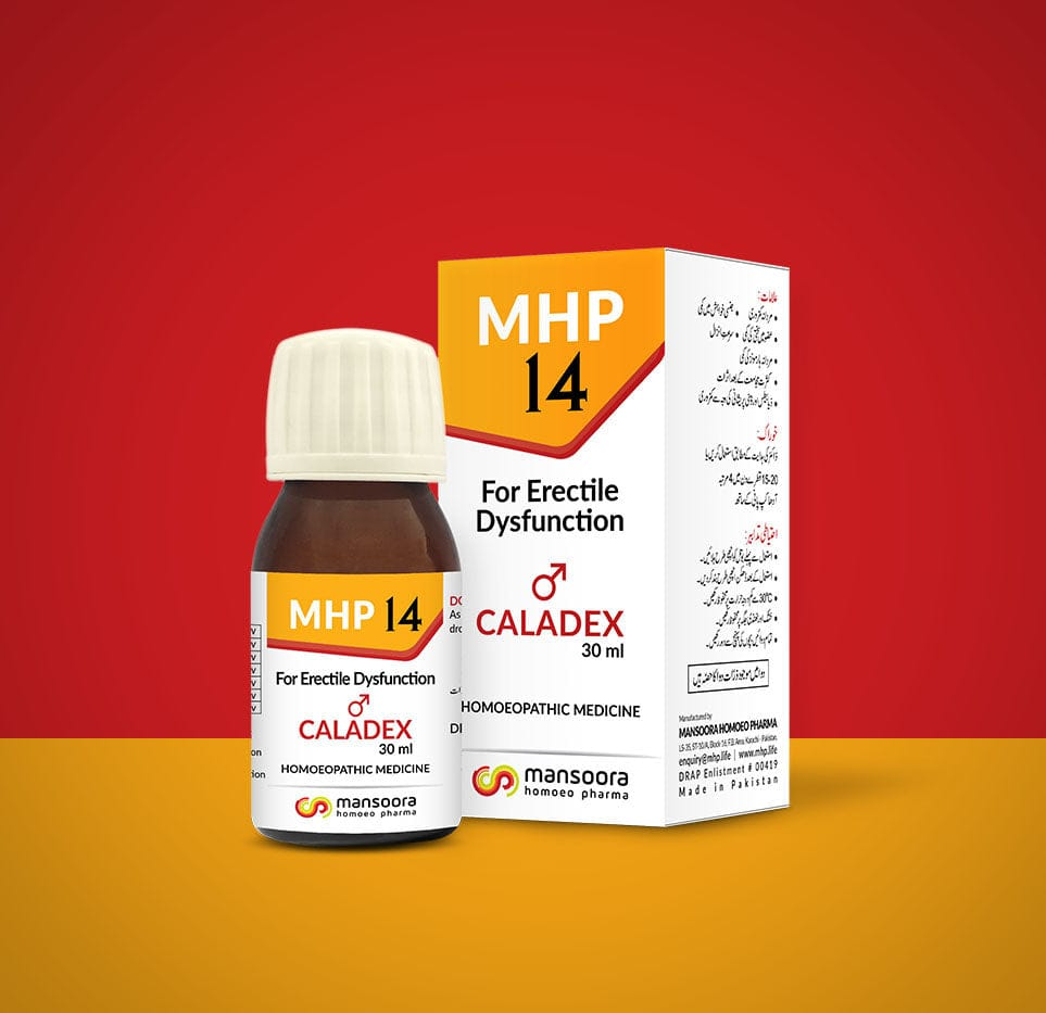 MHP 14 Caladex 30ml Homoeopathic Medicine bottle and box