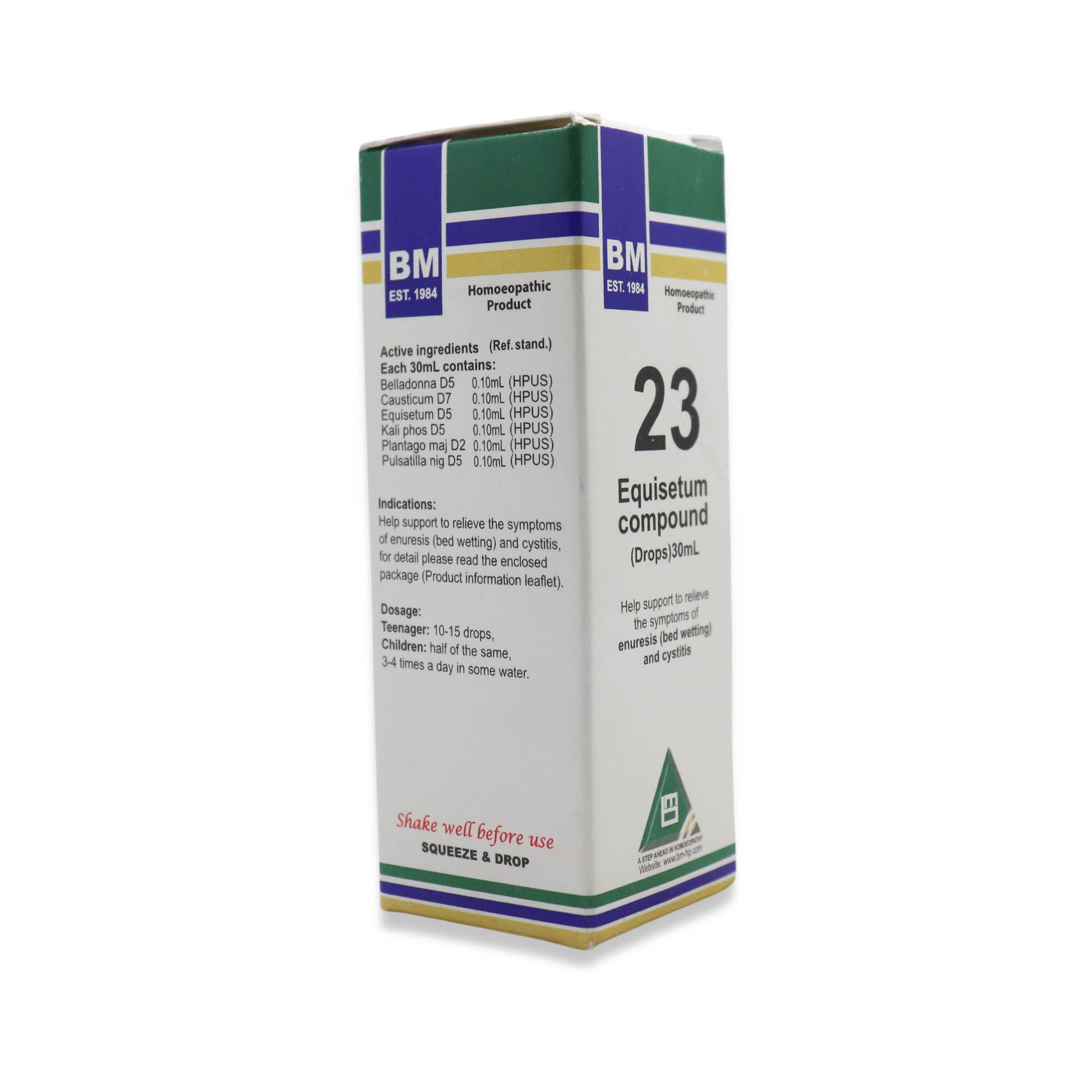 BM 23 Enuresis (bed wetting) Cystitis