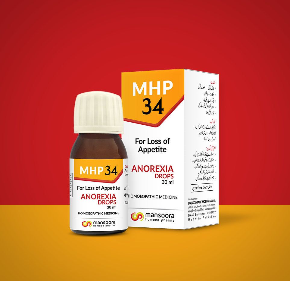 MHP - 34 (ANOREXIA) DROPS For Loss of Appetite
