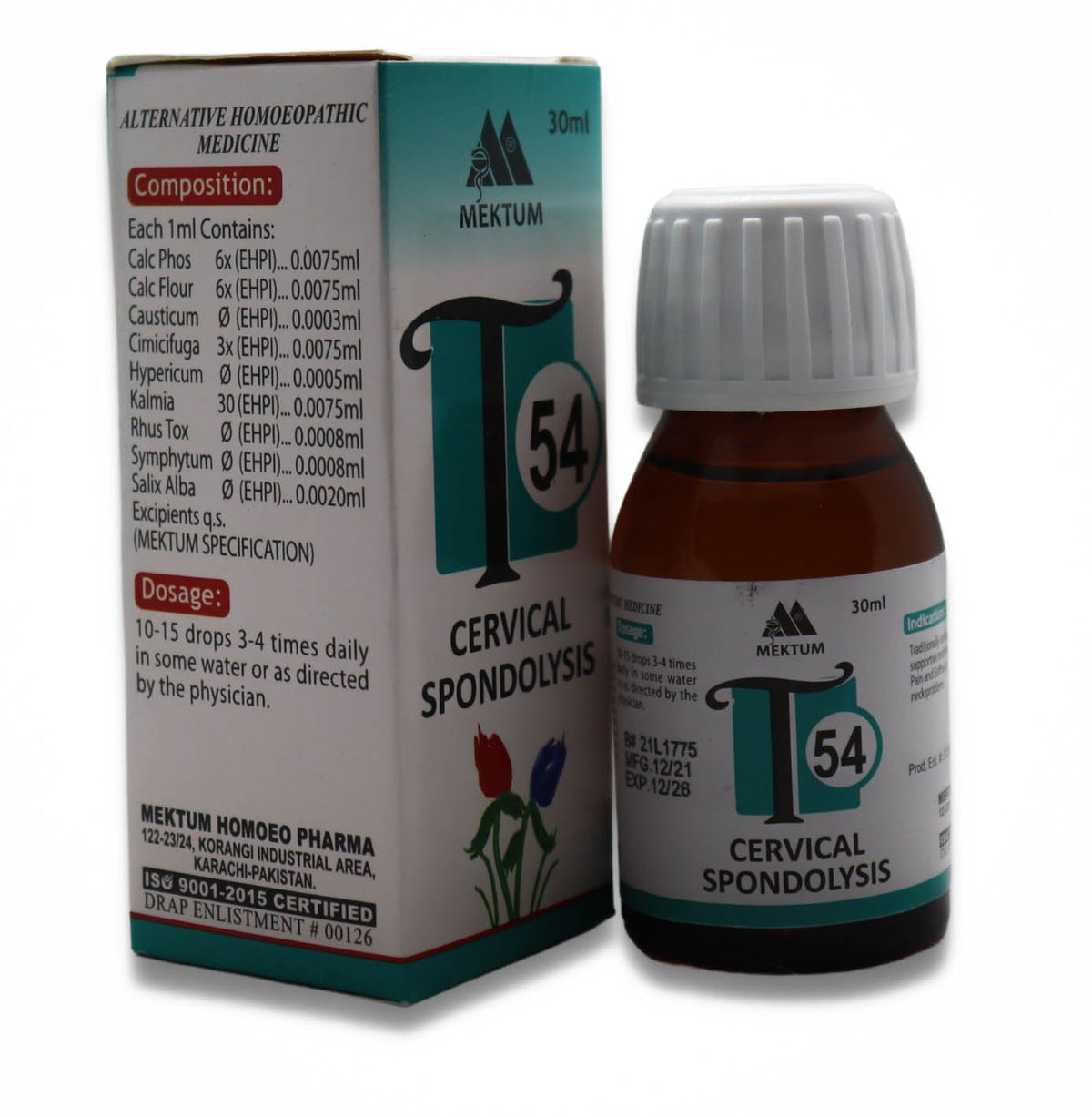 T54 – Drops for Cervical Spondylosis