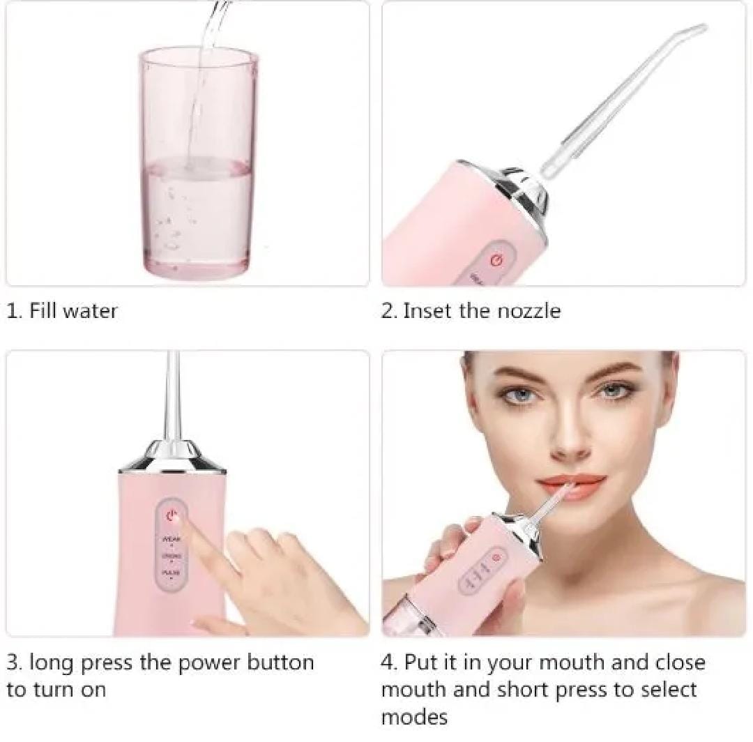 Portable Oral Irrigator - 3 Cleaning Modes