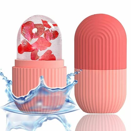 Silicone Ice Lattice Face Massager - Multiple Colors