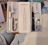 Smart Visual Ear Cleaner - White and Black variants with accessories