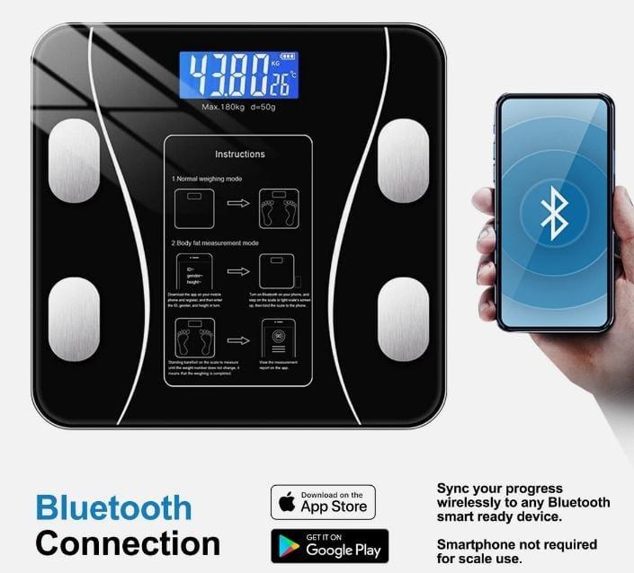 Smart Body Fat Scale - Bluetooth connection iOS Android